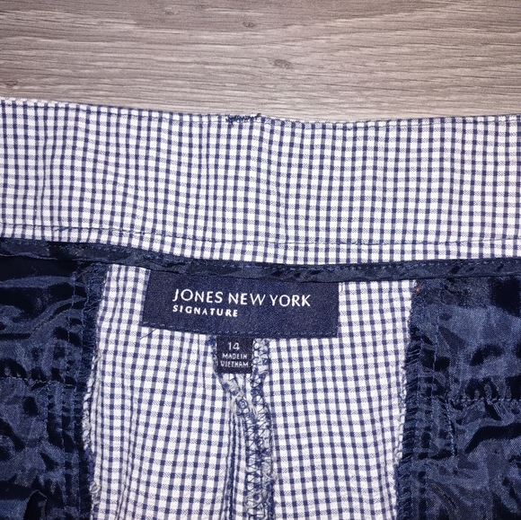 JONES new York hounds tooth Capri cropped work pants - Picture 4 of 10